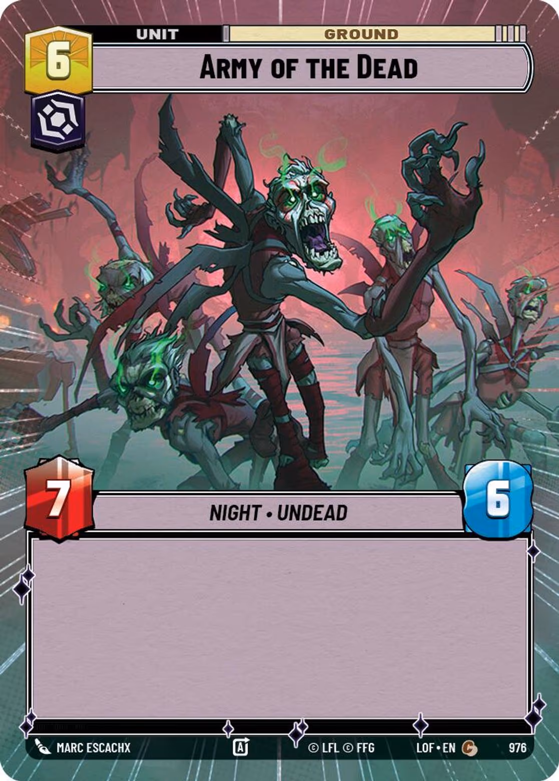 Army of the Dead LOF-976 Hyperspace Foil Star Wars Unlimited card