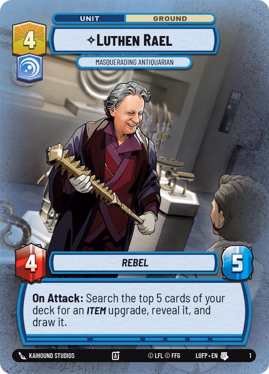 Luthen Rael - Masquerading Antiquarian LOFOP-01 Star Wars Unlimited card