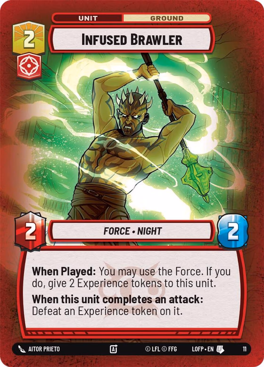 Infused Brawler LOFOP-11 Star Wars Unlimited card