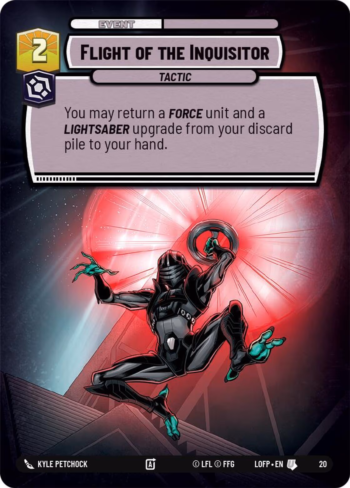 Flight of the Inquisitor LOFOP-20 Star Wars Unlimited card