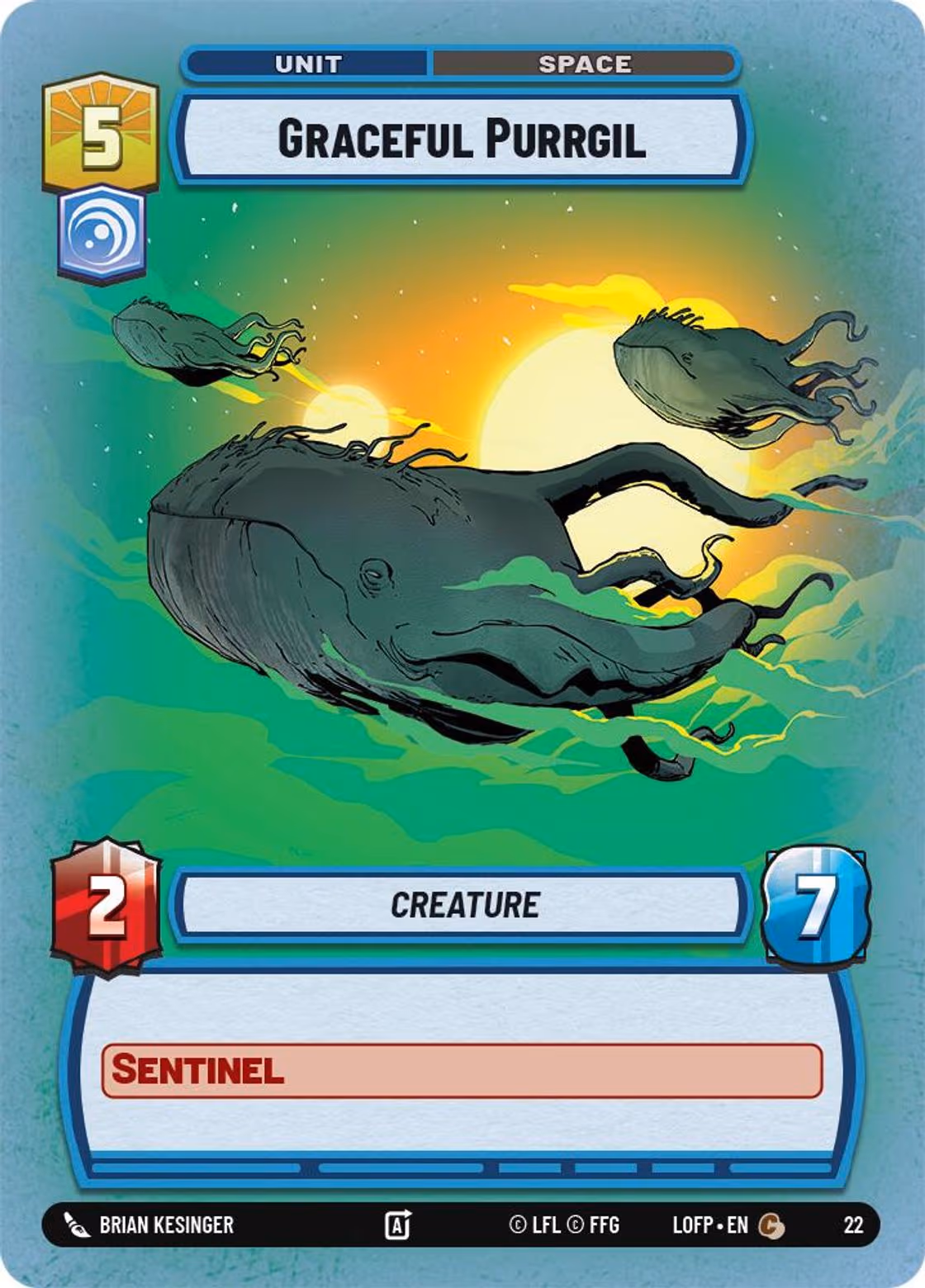 Graceful Purrgil LOFOP-22 OP Promo Foil Star Wars Unlimited card