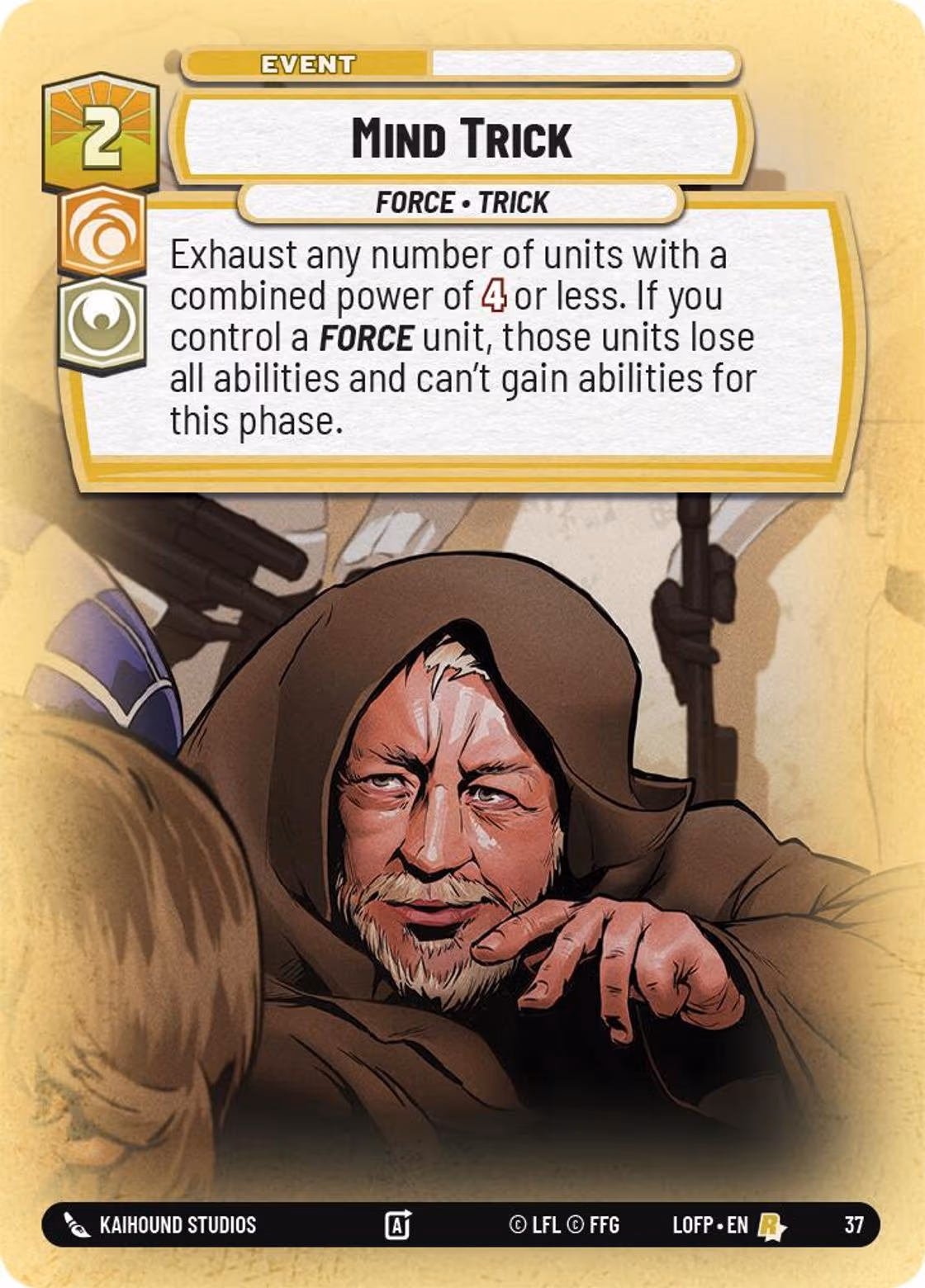 Mind Trick LOFOP-37 OP Promo Foil Star Wars Unlimited card