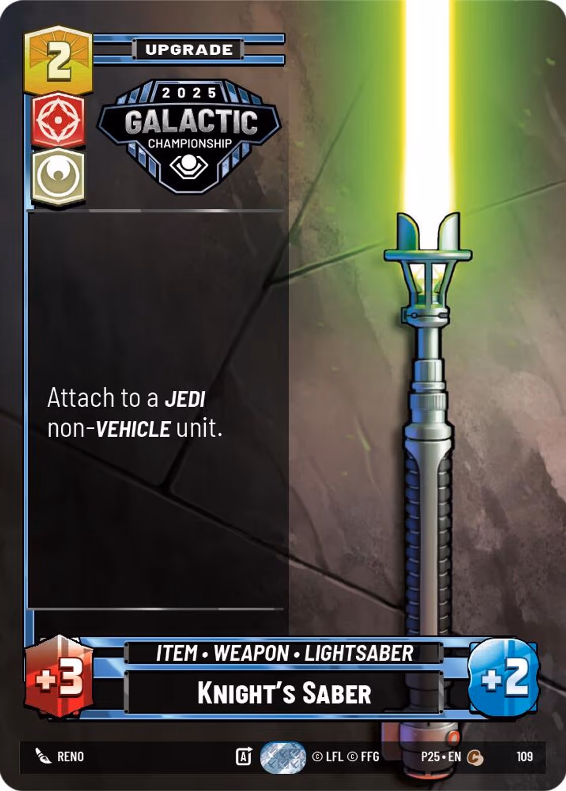 Knight's Saber P25-109 Star Wars Unlimited card