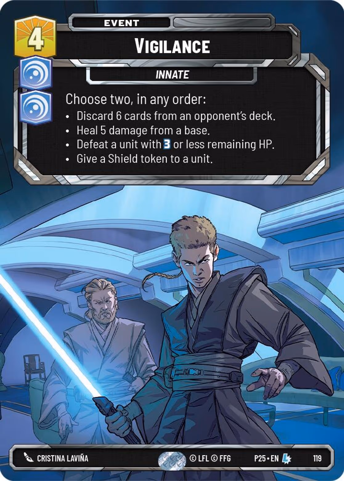 Vigilance P25-119 SQ Prize Wall Star Wars Unlimited card