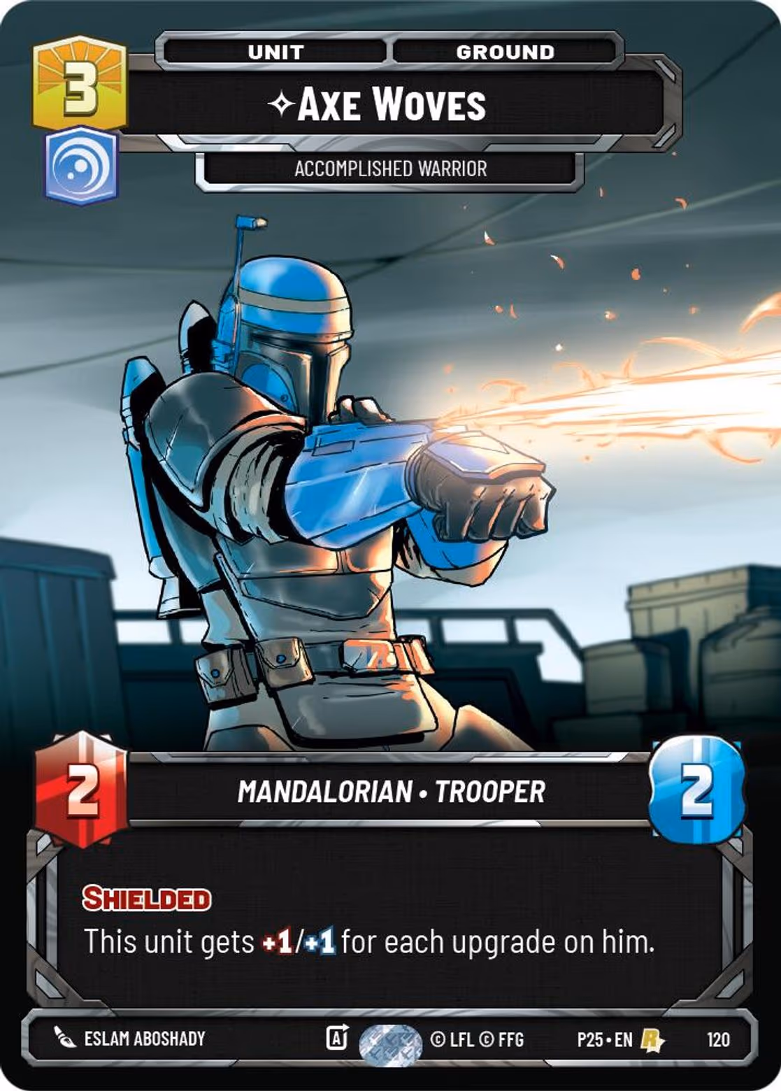 Axe Woves - Accomplished Warrior P25-120 SQ Prize Wall Star Wars Unlimited card