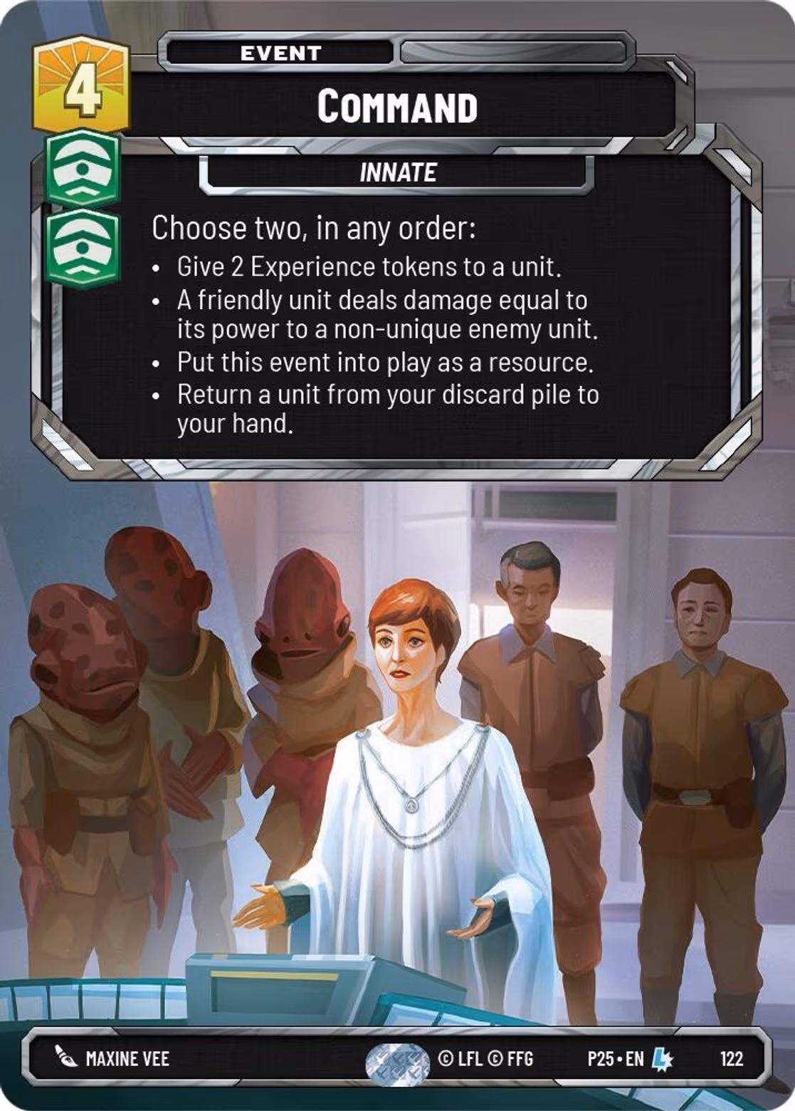 Command P25-122 SQ Prize Wall Star Wars Unlimited card