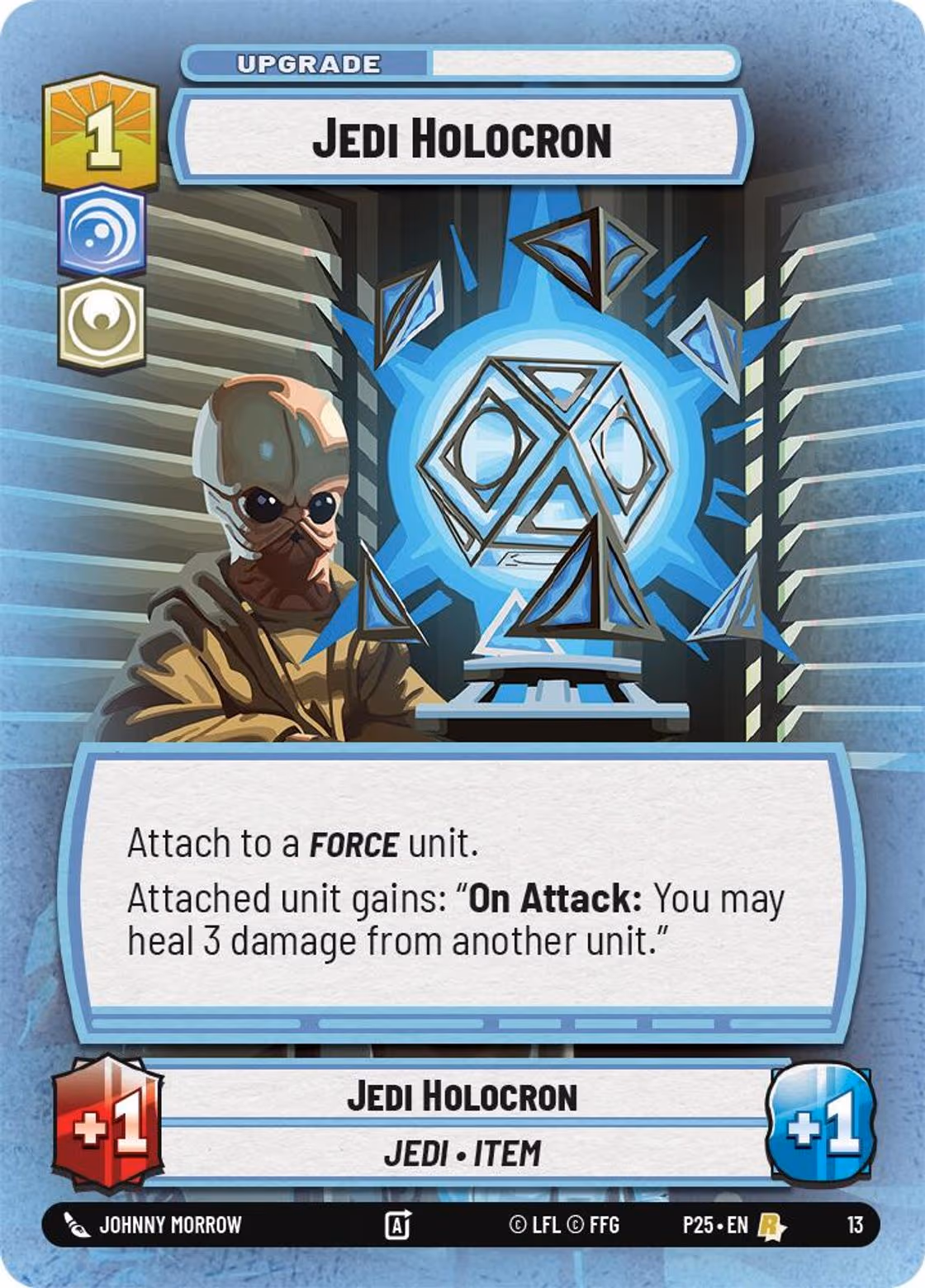 Jedi Holocron P25-13 Store Showdown Participation Star Wars Unlimited card