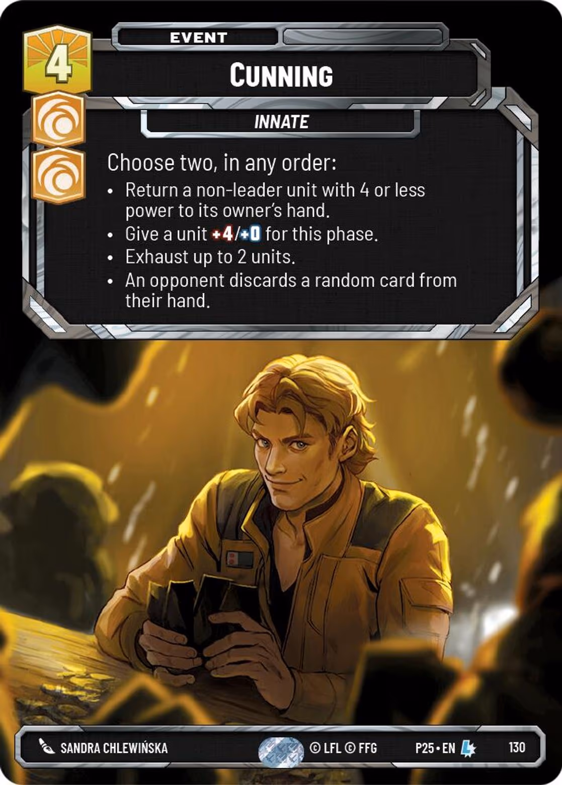 Cunning P25-130 SQ Prize Wall Star Wars Unlimited card