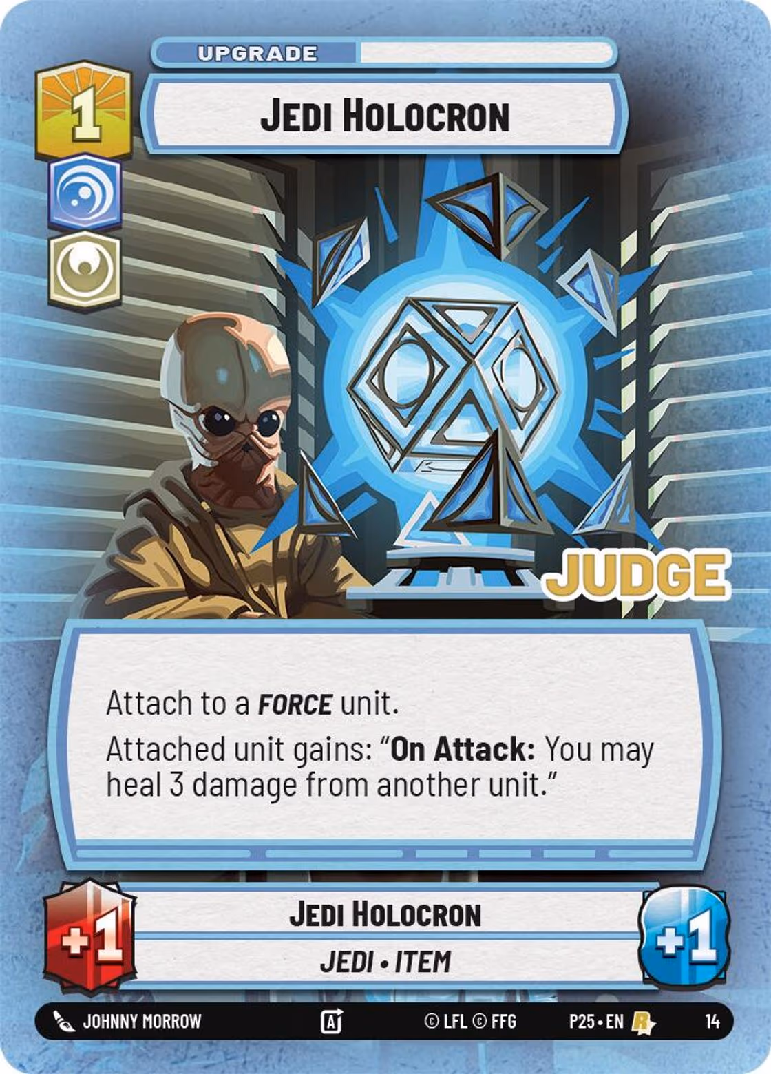 Jedi Holocron P25-14 Star Wars Unlimited card