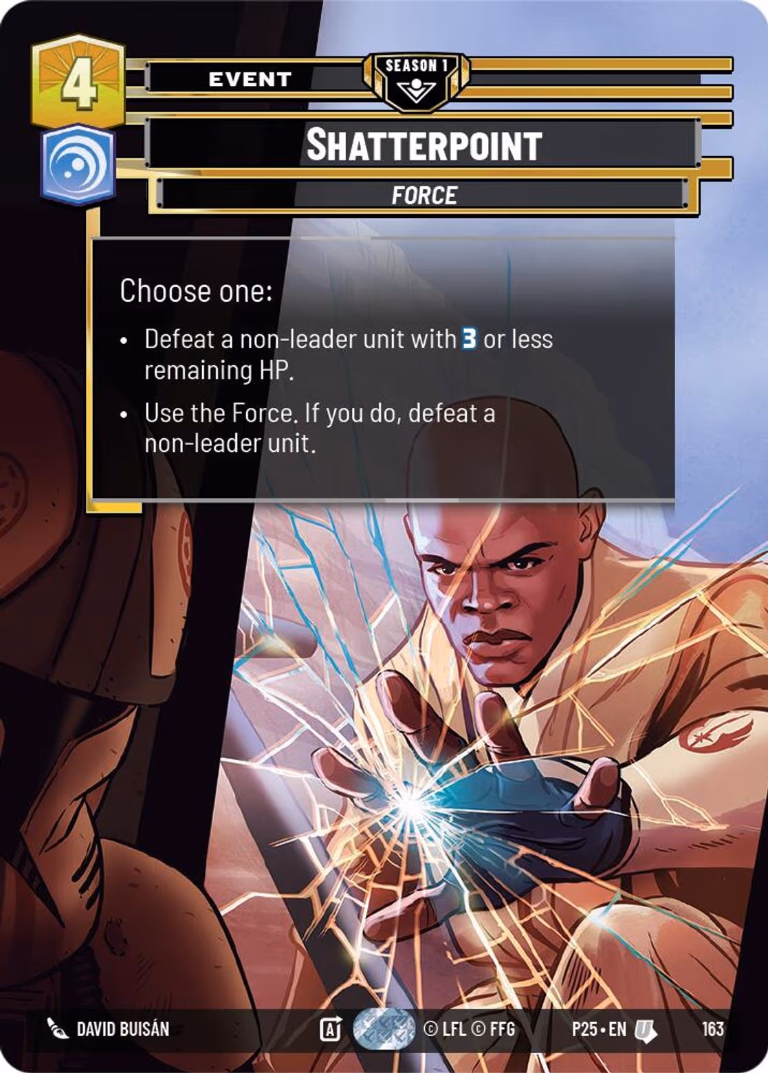 Shatterpoint P25-163 Star Wars Unlimited card