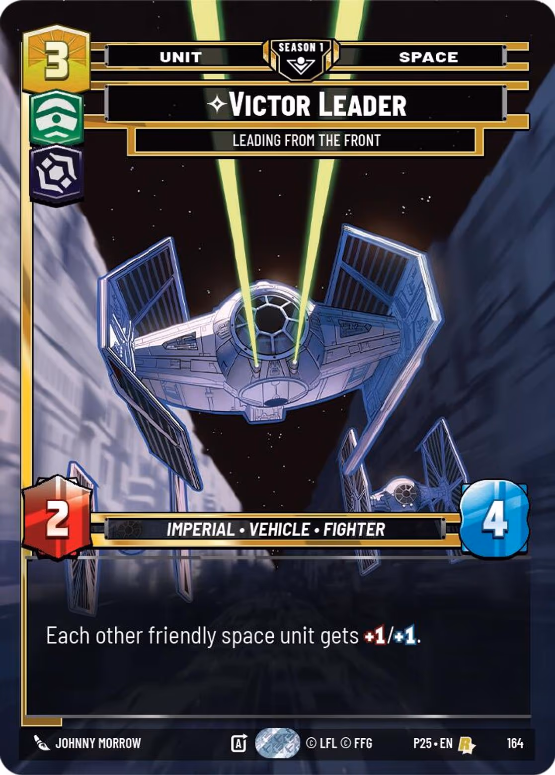 Victor Leader - Leading From the Front P25-164 Star Wars Unlimited card