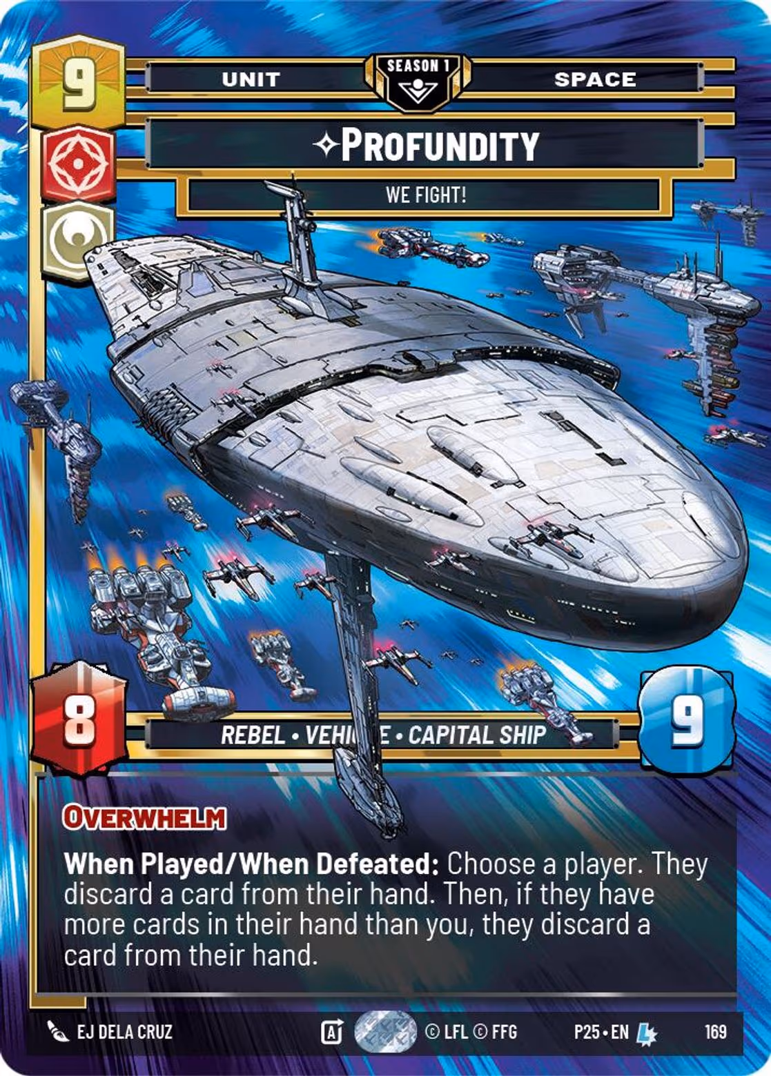Profundity - We Fight! P25-169 Star Wars Unlimited card