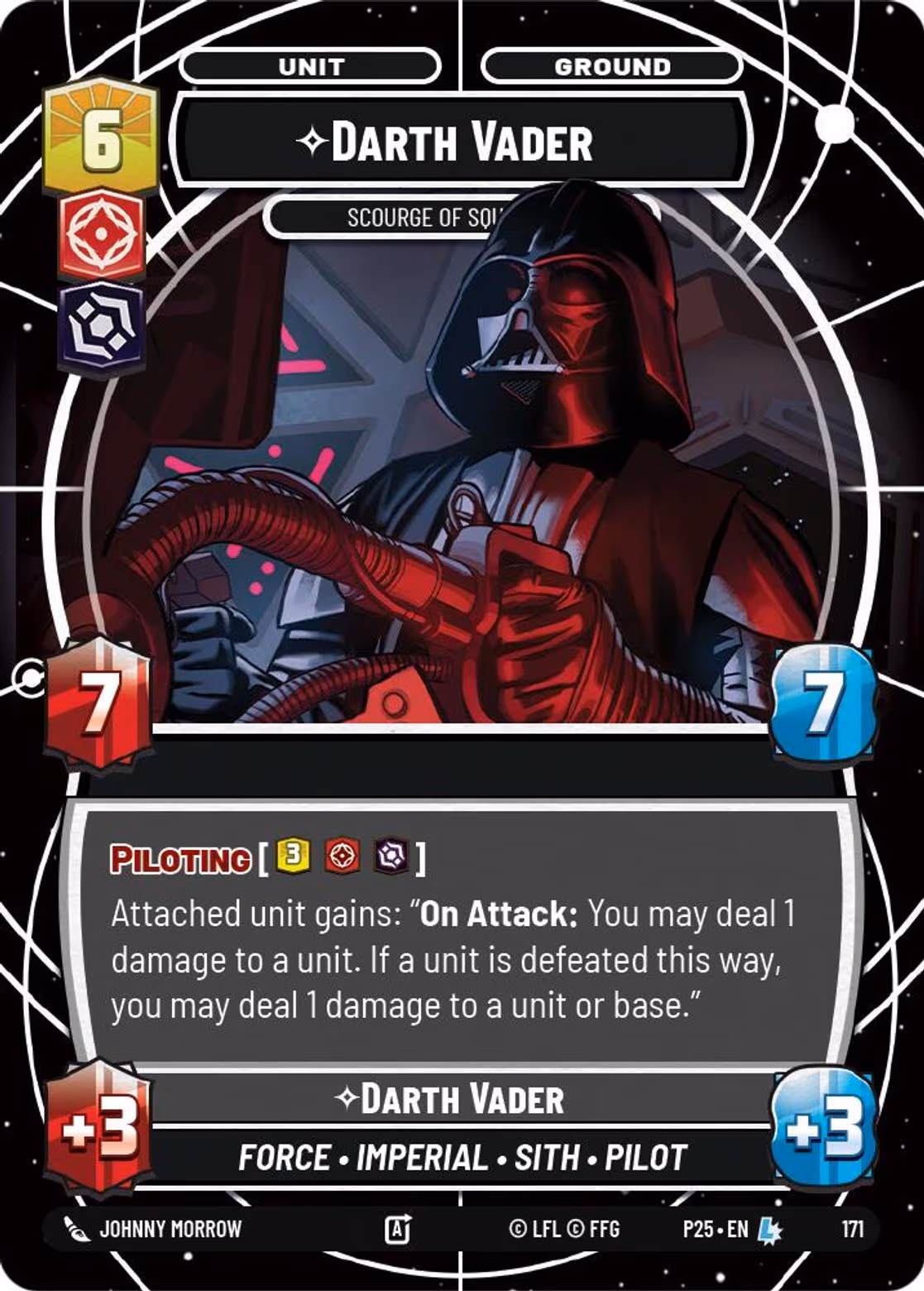 Darth Vader - Scourge of Squadrons P25-171 RQ Participation Star Wars Unlimited card