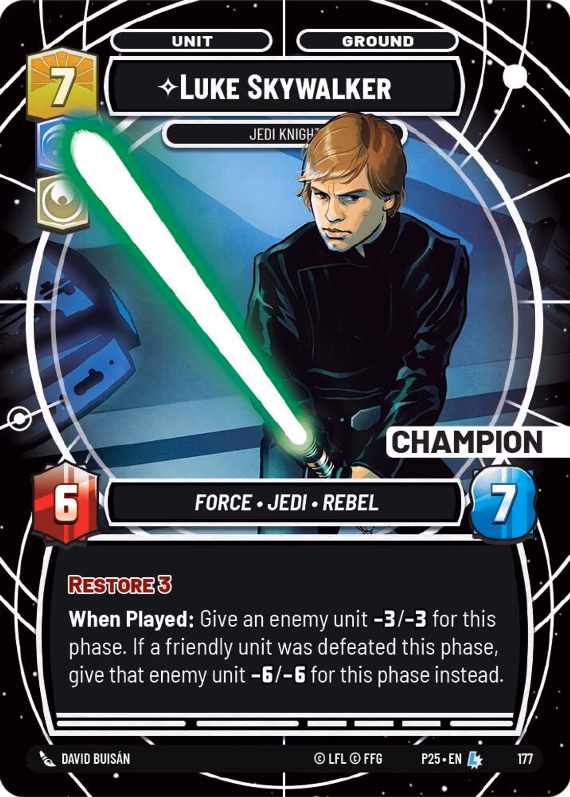 Luke Skywalker - Jedi Knight P25-177 Star Wars Unlimited card