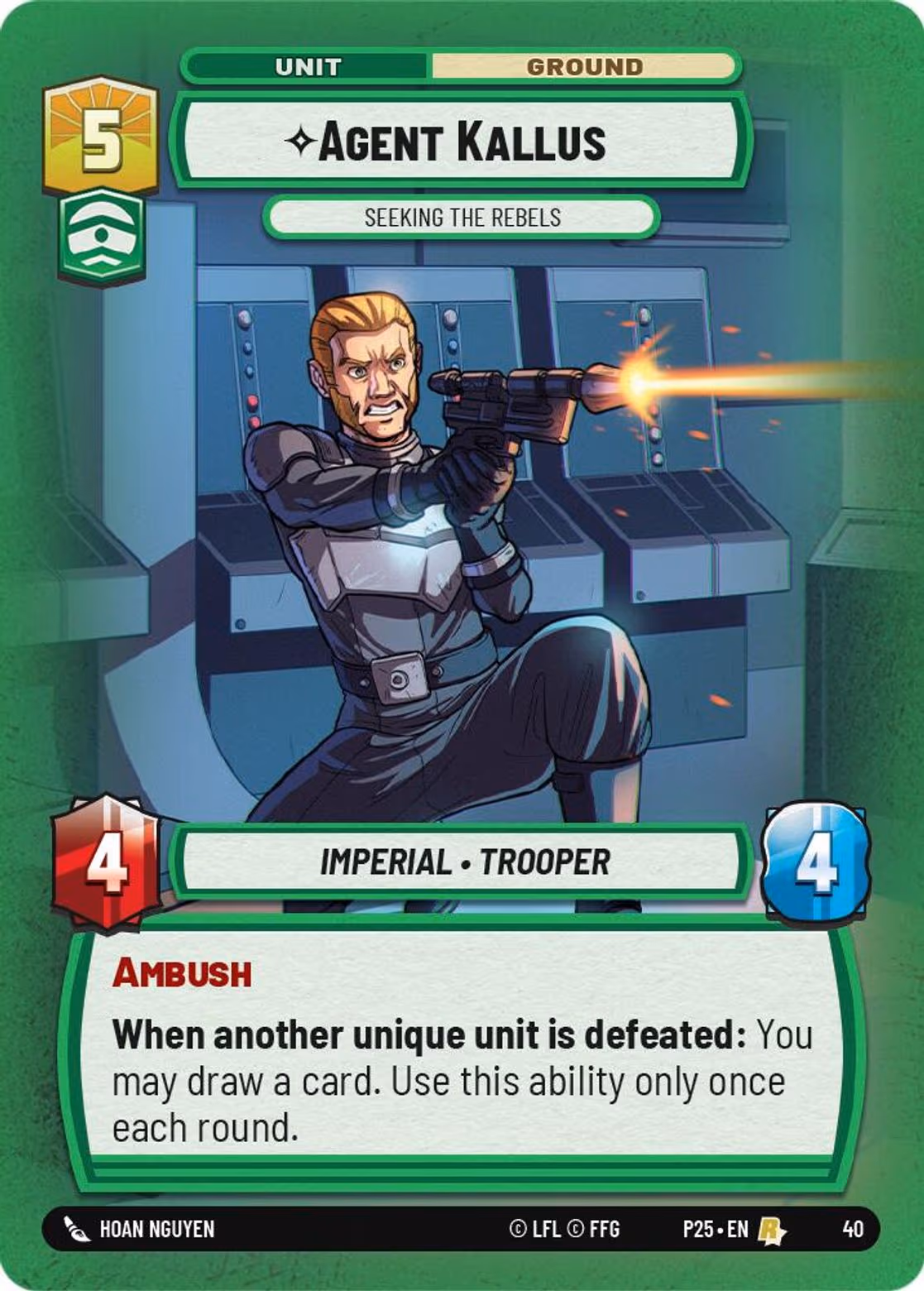 Agent Kallus - Seeking the Rebels P25-40 Star Wars Unlimited card