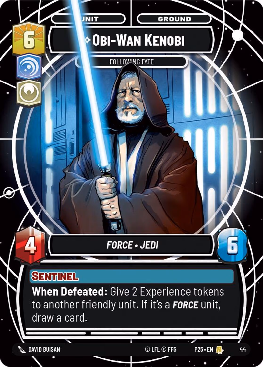 Obi-Wan Kenobi - Following Fate P25-44 SQ Participation Star Wars Unlimited card