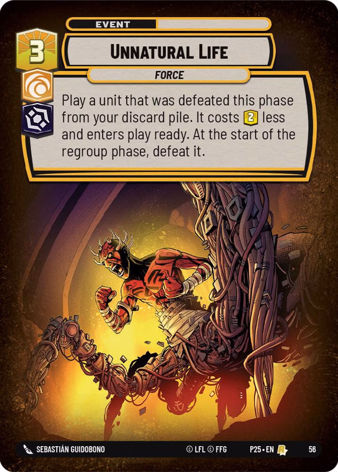 Unnatural Life P25-56 Star Wars Unlimited card
