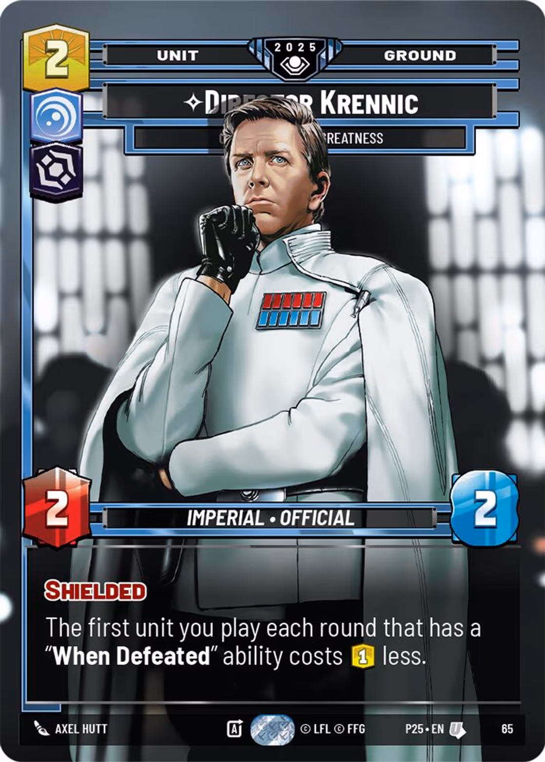 Director Krennic - On the Verge Of Greatness P25-65 Star Wars Unlimited card