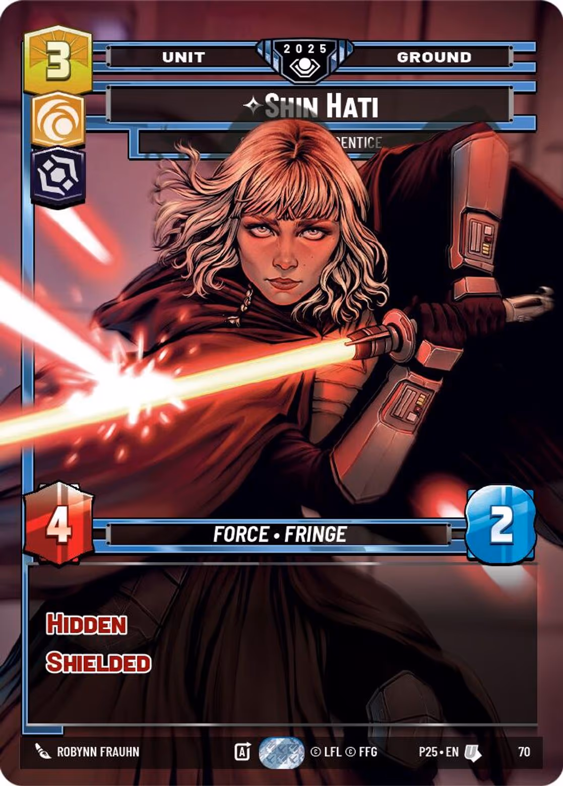 Shin Hati - Overeager Apprentice P25-70 Star Wars Unlimited card
