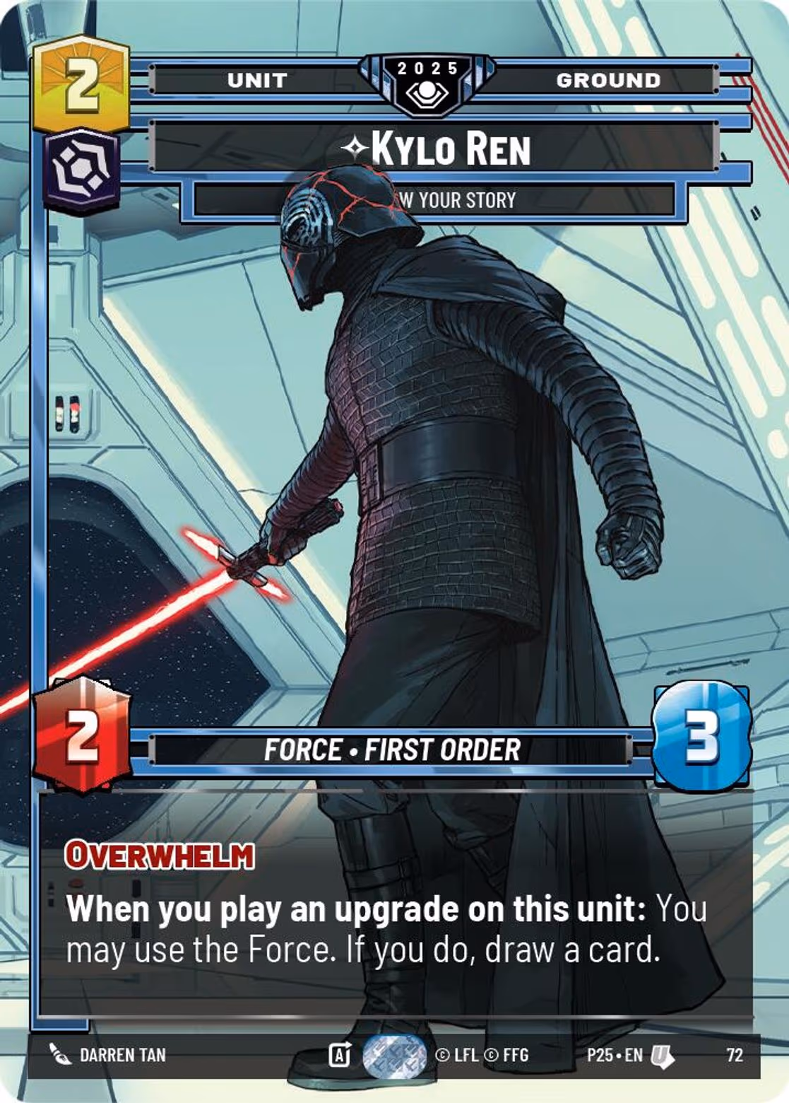 Kylo Ren - I Know Your Story P25-72 Star Wars Unlimited card