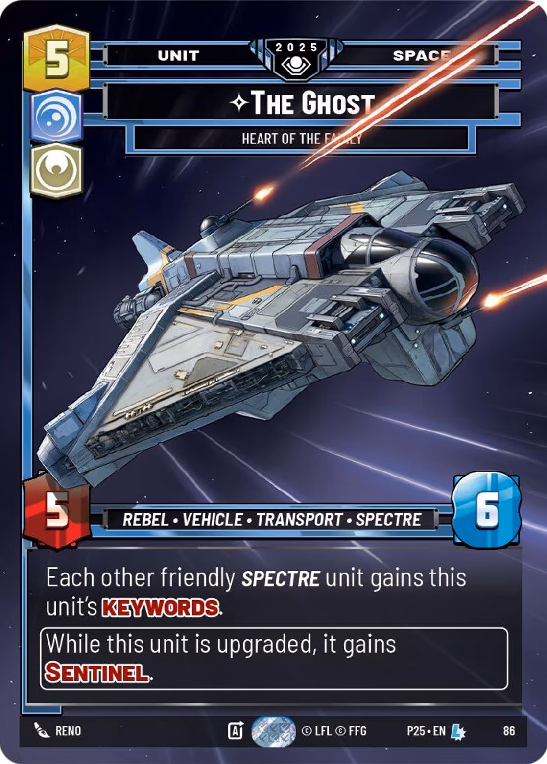 The Ghost - Heart of the Family P25-86 Star Wars Unlimited card