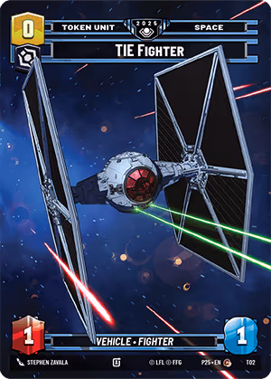 TIE Fighter P25-T02 Star Wars Unlimited card