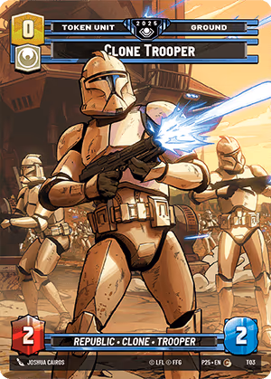 Clone Trooper P25-T03 Star Wars Unlimited card