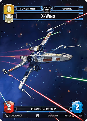 X-Wing P25-T04 Star Wars Unlimited card
