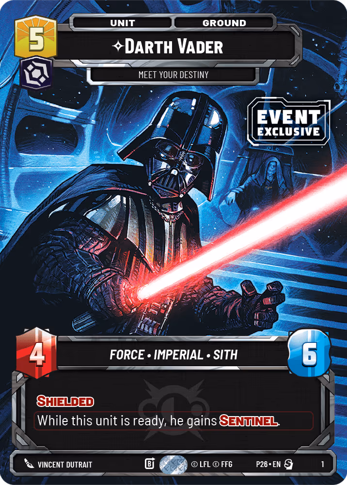 Darth Vader - Meet Your Destiny P26-1 Star Wars Unlimited card