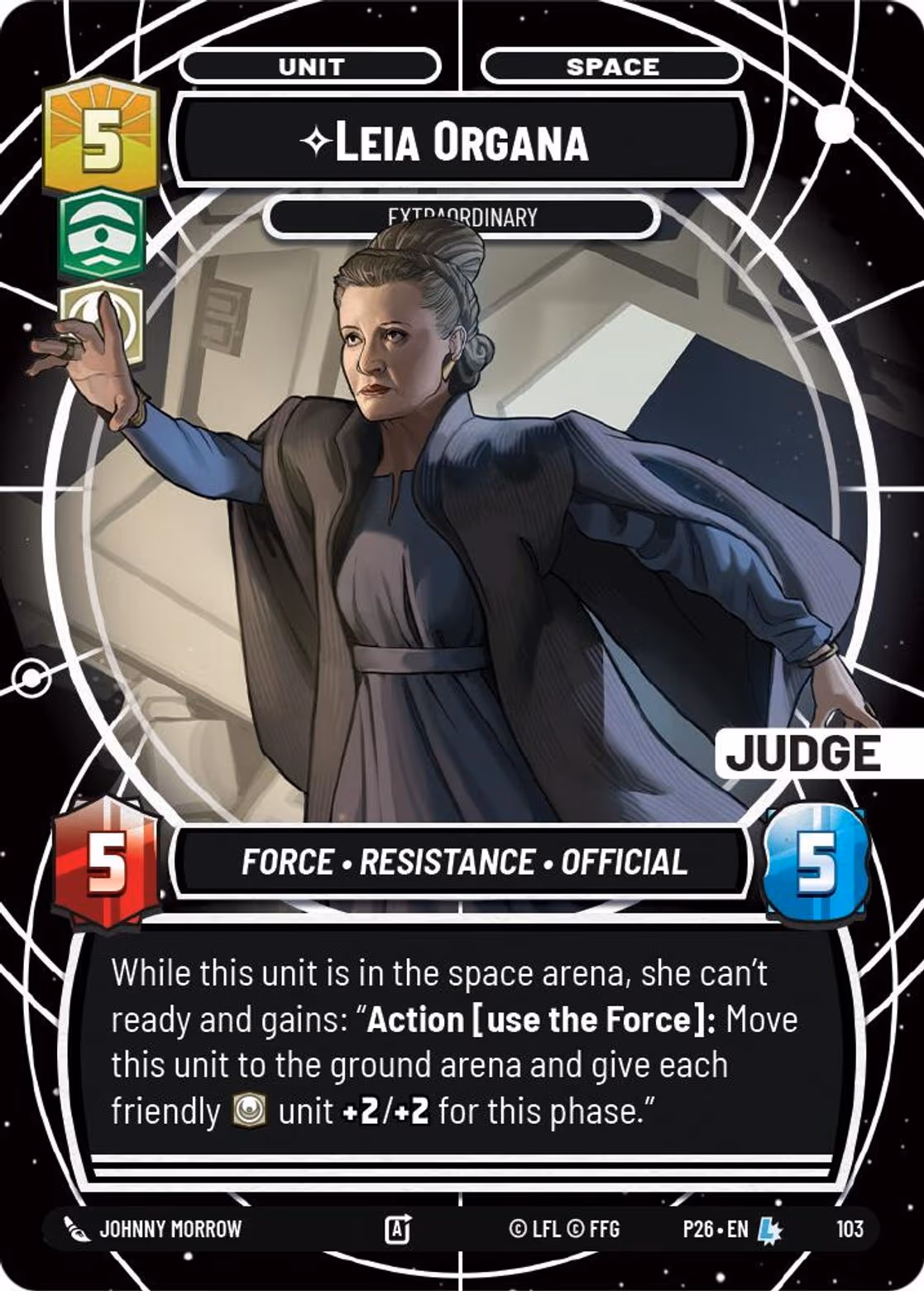 Leia Organa - Extraordinary P26-103 Star Wars Unlimited card
