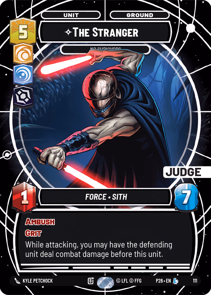 The Stranger - No Survivors P26-111 Star Wars Unlimited card
