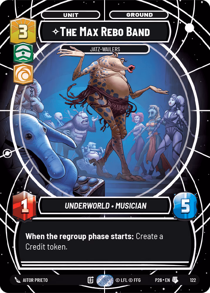 The Max Rebo Band - Jatz-Wailers P26-122 Star Wars Unlimited card