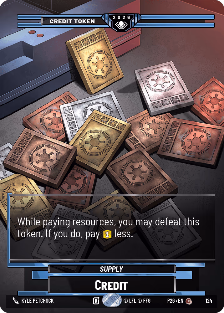 Credit P26-124 Star Wars Unlimited card