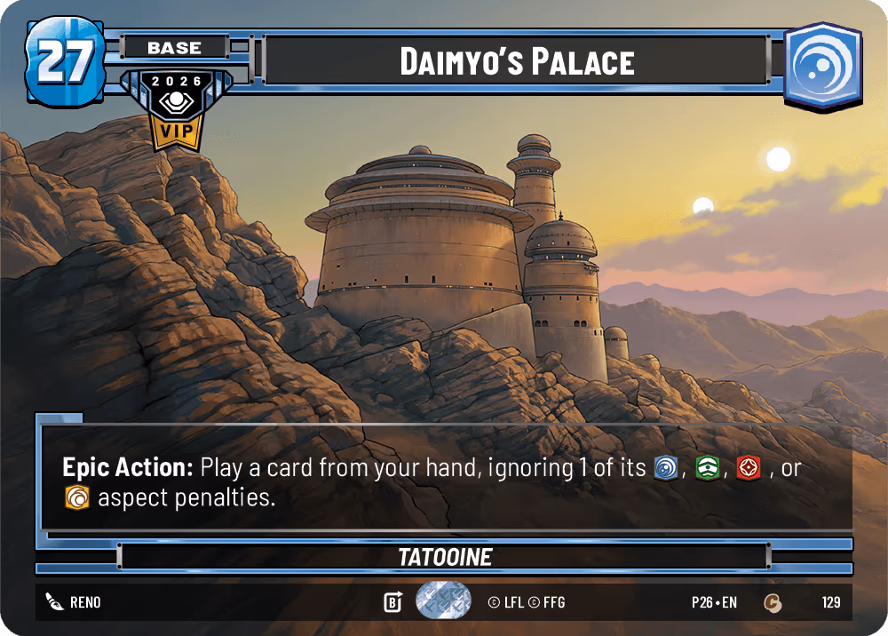 Daimyo's Palace - Tatooine P26-129 Star Wars Unlimited card