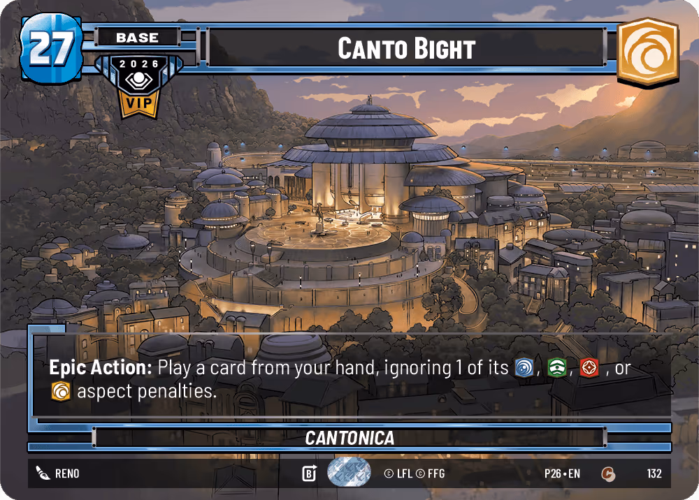 Canto Bight - Cantonica P26-132 Star Wars Unlimited card