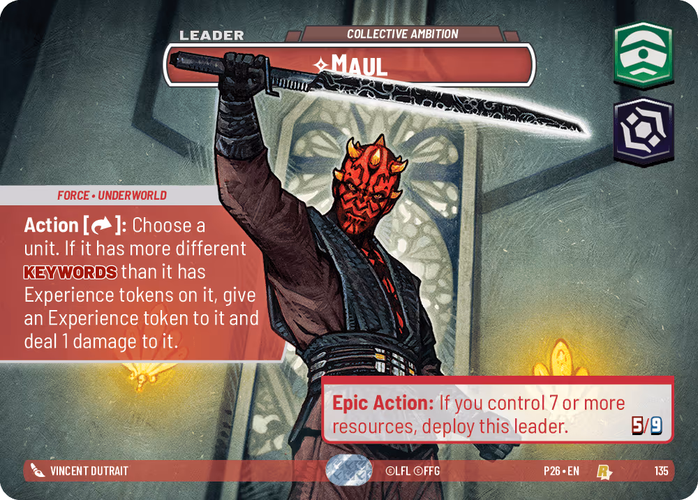 Maul - Collective Ambition P26-135 Star Wars Unlimited card