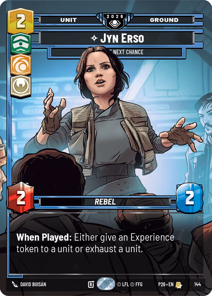 Jyn Erso - Take the Next Chance P26-144 Star Wars Unlimited card