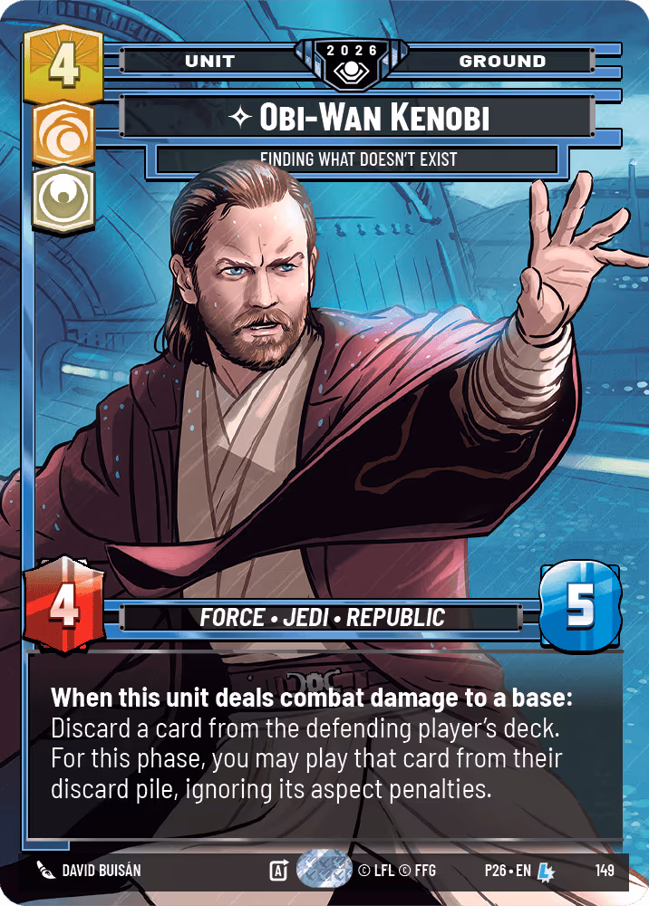 Obi-Wan Kenobi - Finding What Doesn't Exist P26-149 Star Wars Unlimited card