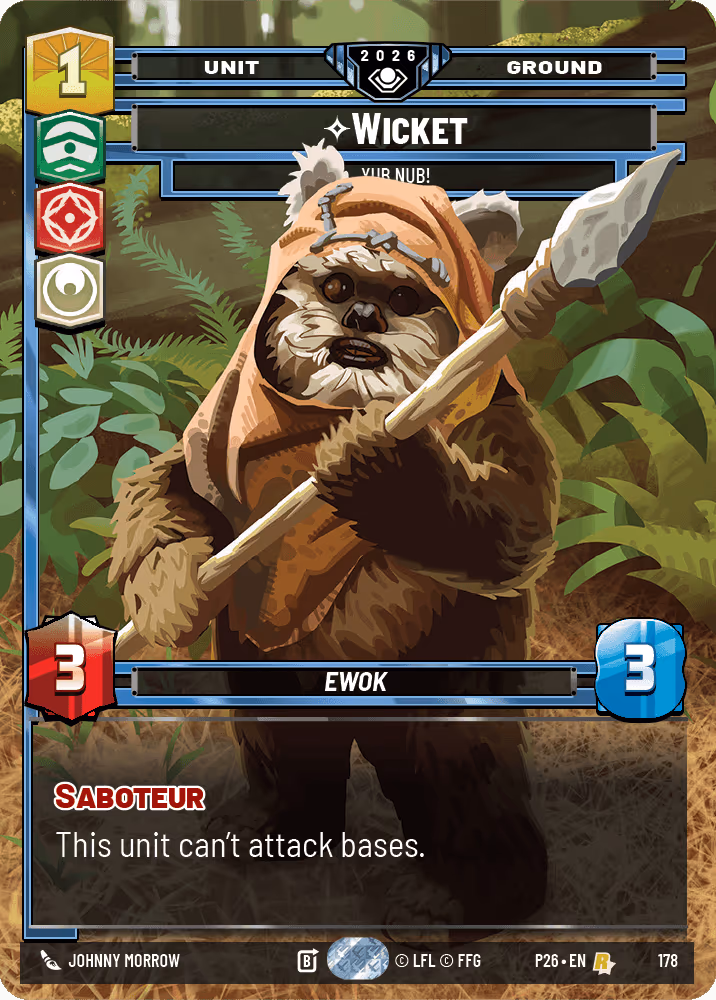 Wicket - Yub Nub! P26-178 Star Wars Unlimited card