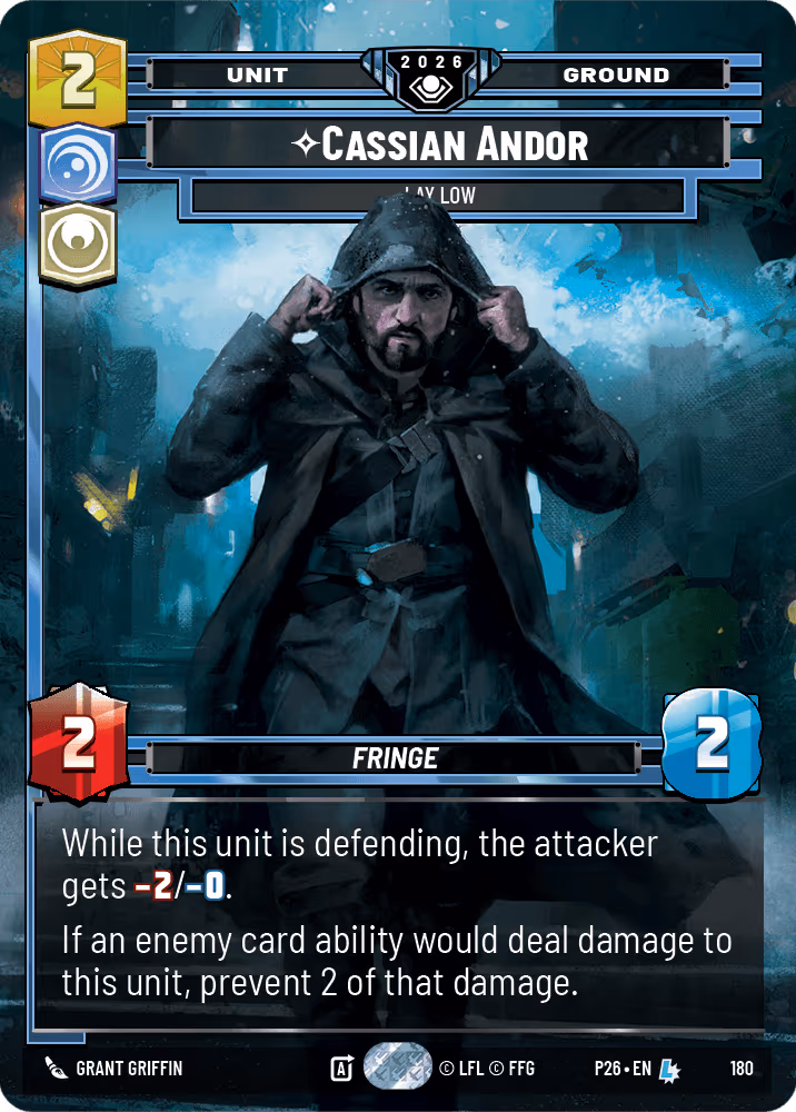 Cassian Andor - Lay Low P26-180 Star Wars Unlimited card