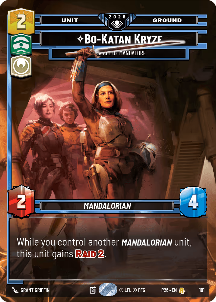 Bo-Katan Kryze - For All of Mandalore P26-181 Star Wars Unlimited card
