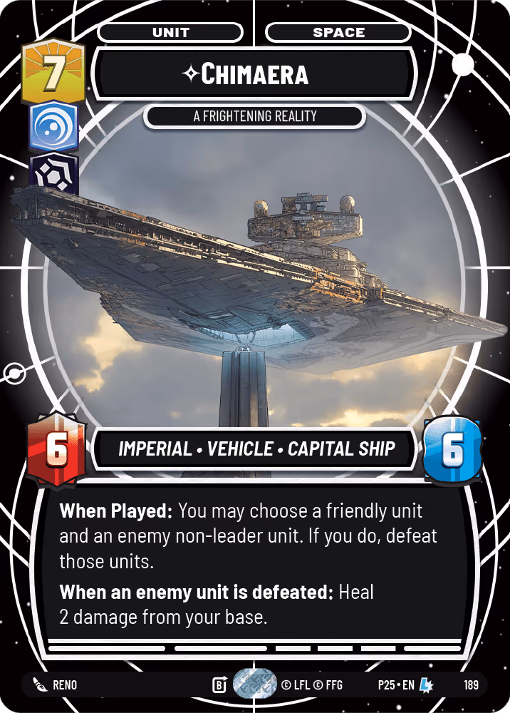 Chimaera - A Frightening Reality P26-189 Star Wars Unlimited card