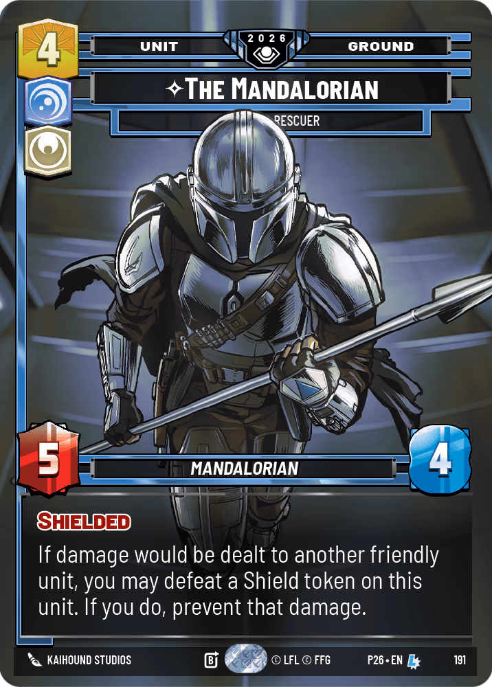 The Mandalorian - Devoted Rescuer P26-191 Star Wars Unlimited card