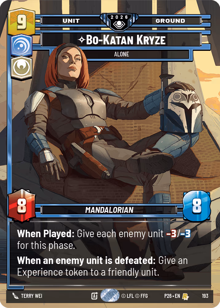 Bo-Katan Kryze - Alone P26-193 Star Wars Unlimited card