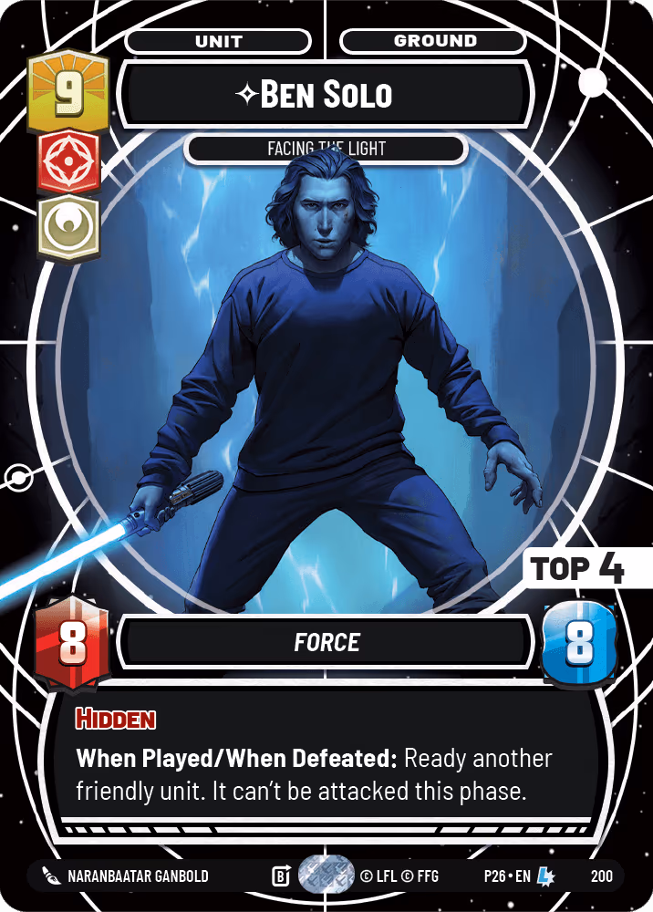 Ben Solo - Facing the Light P26-200 Star Wars Unlimited card