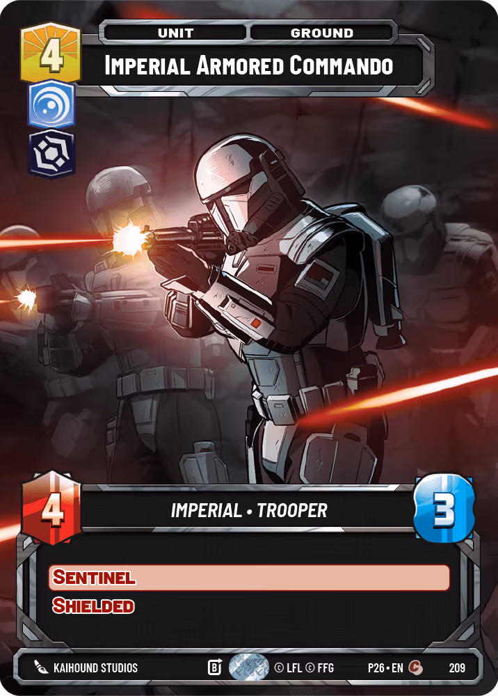 Imperial Armored Commando P26-209 Star Wars Unlimited card