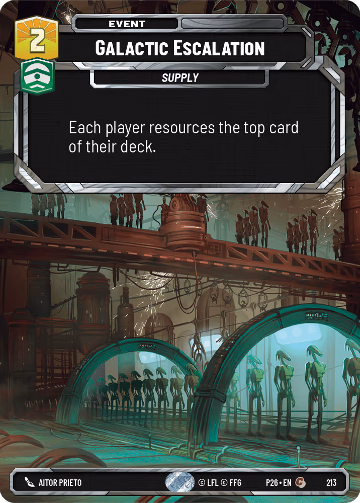 Galactic Escalation P26-213 Star Wars Unlimited card