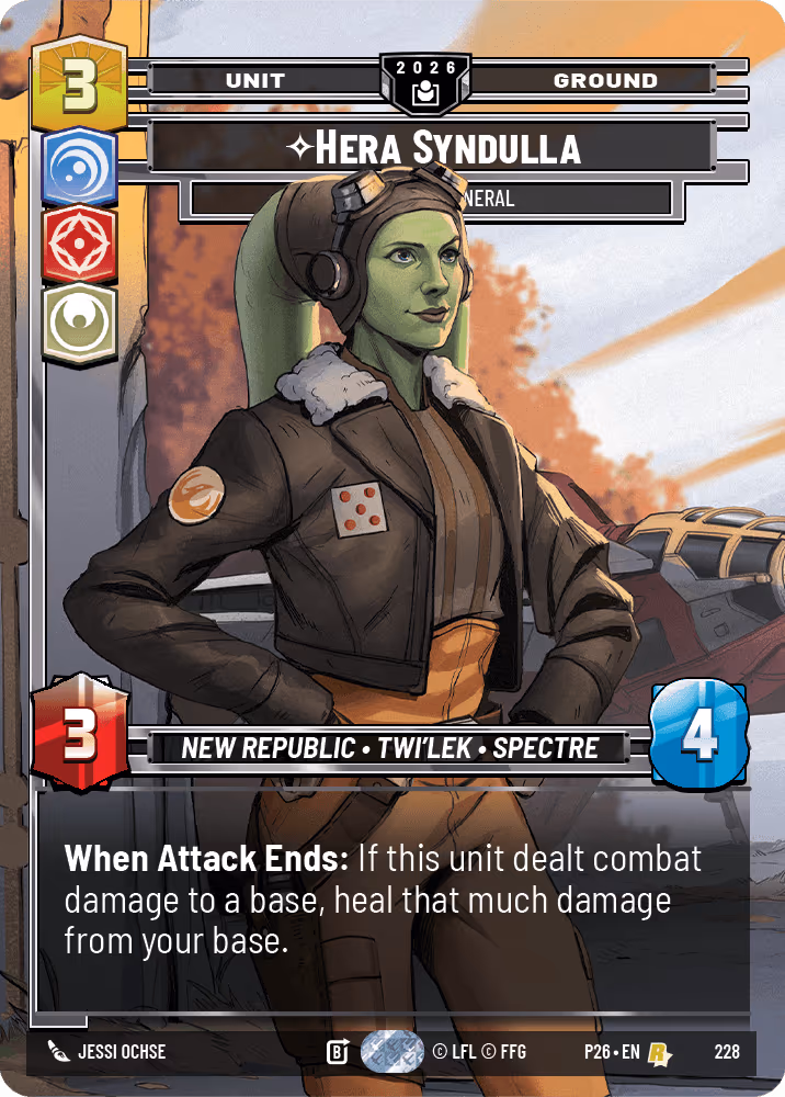 Hera Syndulla - Renegade General P26-228 Star Wars Unlimited card