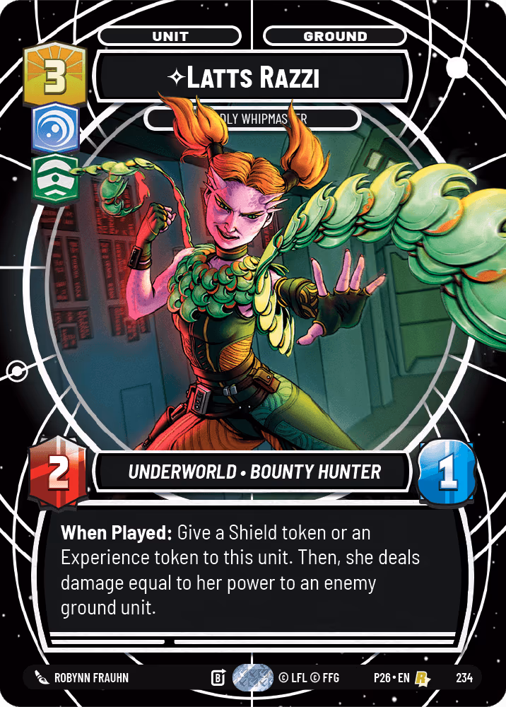 Latts Razzi - Deadly Whipmaster P26-234 Star Wars Unlimited card