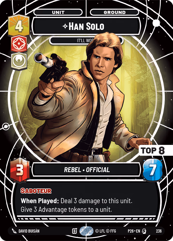 Han Solo - It'll Work P26-236 Star Wars Unlimited card